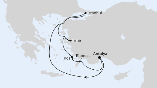 Östliches Mittelmeer mit Istanbul