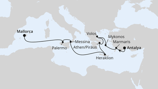 Griechenland & Italien ab Antalya