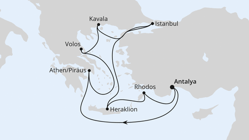 Östliches Mittelmeer mit Istanbul