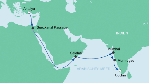 Круизы по Суэцкому каналу и Аденскому заливу