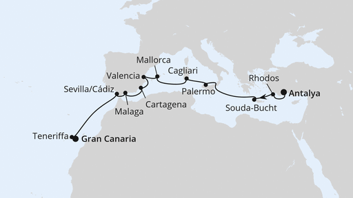Mittelmeer & Kanaren ab Antalya