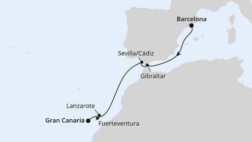 Andalusien & Kanaren ab Barcelona 1