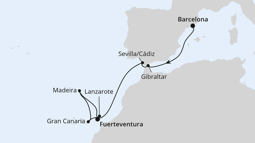 Andalusien, Madeira & Kanaren ab Barcelona 2