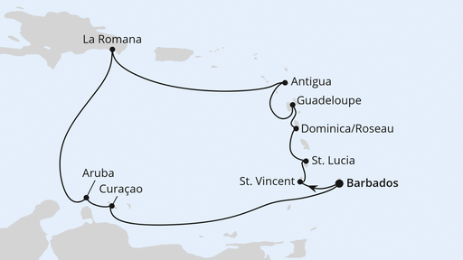Karibische Inseln ab Barbados