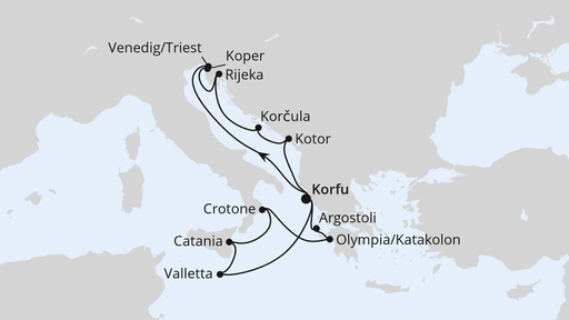 Adria & Mittelmeerinseln ab Korfu 1