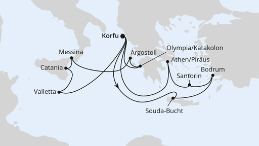 Griechenland & Mittelmeerinseln ab Korfu 1