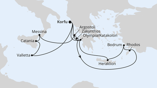 Griechenland & Mittelmeerinseln ab Korfu 2