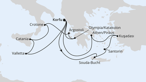 Griechenland & Mittelmeerinseln ab Korfu 1