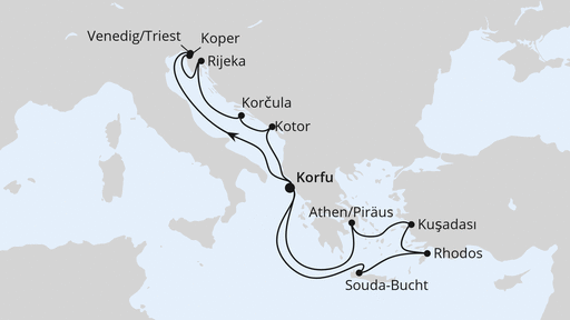 Adria & Griechenland ab Korfu 1