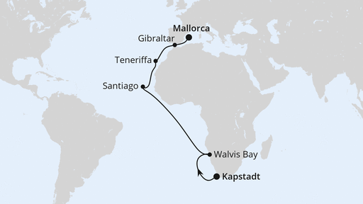 Von Kapstadt über Namibia nach Mallorca