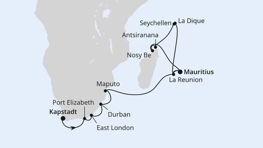 Südafrika, Seychellen, Mauritius & Madagaskar 1
