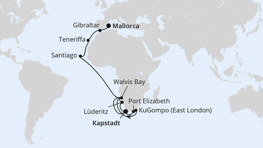 Weltenbummler Südafrika & Namibia ab Kapstadt