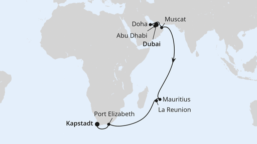 Von Dubai über Mauritius nach Kapstadt 2