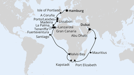 Weltenbummler Kanaren, Südafrika & Mauritius