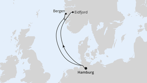 Kurzreise nach Norwegen ab Hamburg