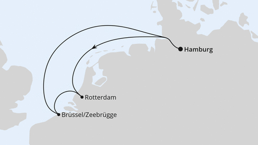 Kurzreise nach Niederlande & Belgien ab Hamburg