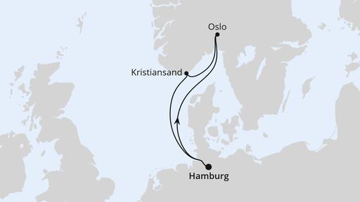 Kurzreise nach Norwegen ab Hamburg