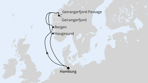 Norwegen mit Geiranger ab Hamburg