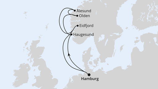 Norwegens Küste ab Hamburg 2