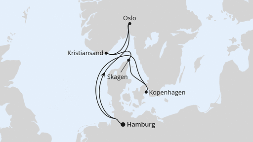 Skandinavische Highlights ab Hamburg