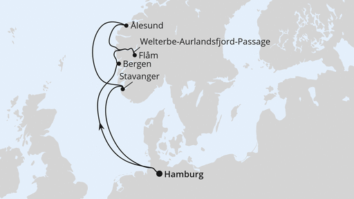 Norwegens Welterbe ab Hamburg 1