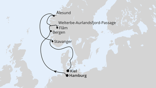 Norwegens Welterbe von Hamburg nach Kiel