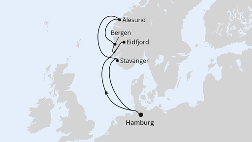 Norwegen ab Hamburg 1