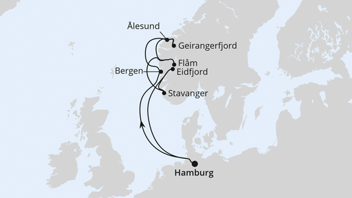 Norwegens Fjord-Weltnaturerbe ab Hamburg