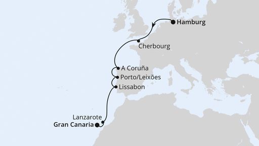 Von Hamburg über Portugal nach Gran Canaria