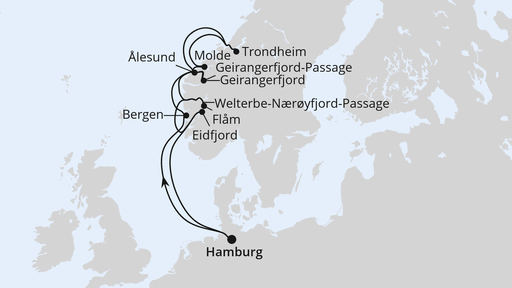 Norwegens Fjord-Weltnaturerbe ab Hamburg 1