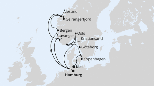 Skandinavische Highlights & Weltnaturerbe ab Hamburg