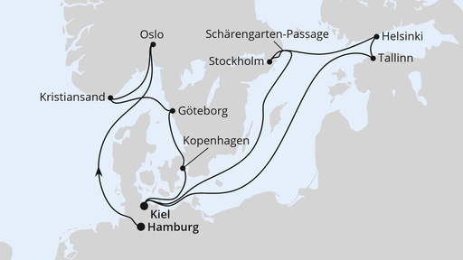Skandinavische Highlights & Ostsee ab Hamburg