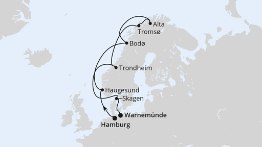 Winter im hohen Norden von Hamburg nach Warnemünde
