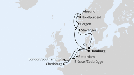 Norwegen & Metropolen von Hamburg nach Kiel