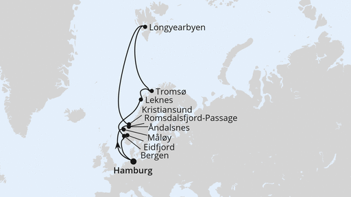 Norwegen mit Spitzbergen & Lofoten ab Hamburg