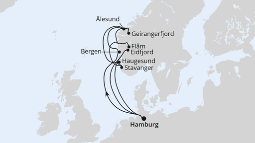 Norwegens Weltnaturerbe ab Hamburg 2