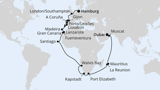 Weltenbummler Kanaren, Südafrika & Mauritius 1
