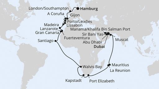 Weltenbummler Südafrika, Mauritius & Orient
