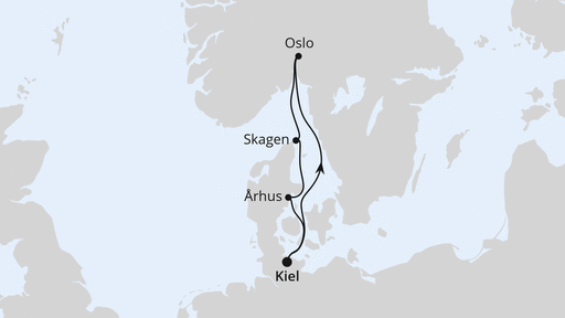 Kurzreise nach Skandinavien ab Kiel
