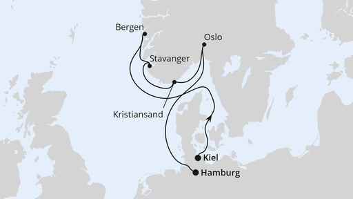 Südnorwegen ab Kiel
