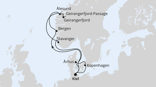 Norwegen & Dänemark ab Kiel 1