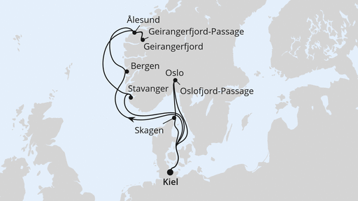 Norwegen & Dänemark ab Kiel 2
