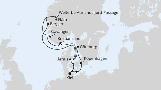 Norwegens Welterbe mit Schweden & Dänemark ab Kiel
