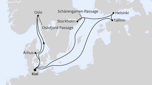 Ostsee-Reise mit Biathlon-Weltcup in Oslo ab Kiel