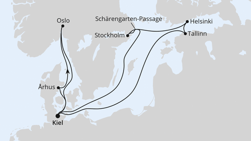 Ostsee-Reise mit Biathlon-Weltcup in Oslo ab Kiel