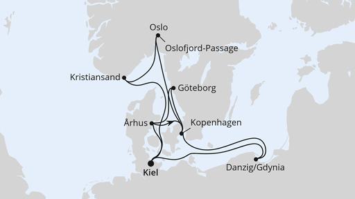 Skandinavien & Polen ab Kiel 1