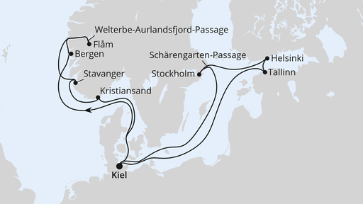 Ostsee & Norwegens Welterbe ab Kiel 1