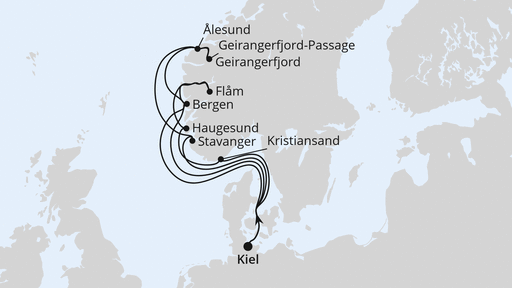 Große Norwegen-Reise ab Kiel