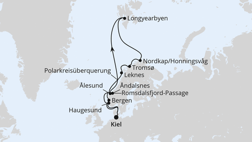 Norwegen mit Spitzbergen & Lofoten ab Kiel
