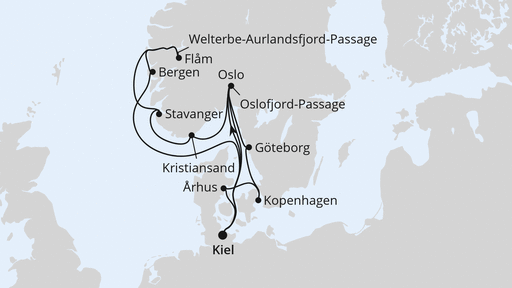 Große Norwegen- & Dänemark-Reise ab Kiel